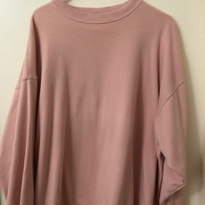 AE oversized pink crew neck